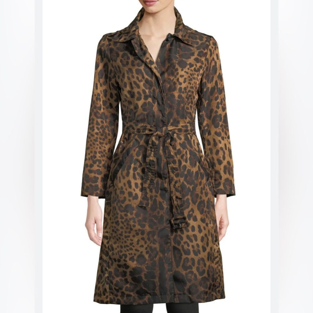 Light weight LULY‎ K Polyester leopard print duster D29